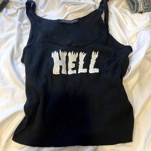 Brandy Melville HELL tank top